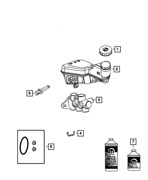 Brake Master Cylinder for 2012 Dodge Caliber #0
