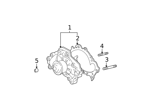 Water Pump for 2007 Toyota Highlander #0
