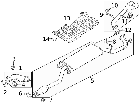 Exhaust Components for 2015 Hyundai Santa Fe Sport #0