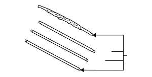 8521216120 - Body: Windshield Wiper Blade (Right, Front) for Toyota: Land Cruiser, Paseo, RAV4, Tercel Image
