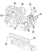 6101442 - Cooling: M6 X 1.00 U-nut for Mopar Image