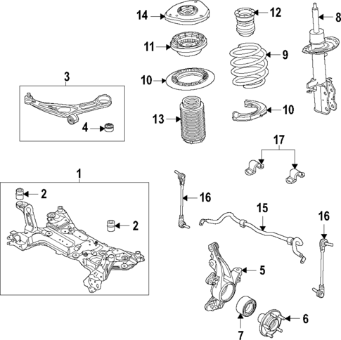 Front Suspension for 2025 Ford Bronco Sport #0