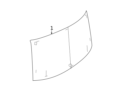 Glass - Lift Gate for 2019 Fiat 500 #0