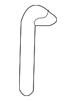 254514D100 - Cooling System: Reservoir Hose for Kia: Sedona Image