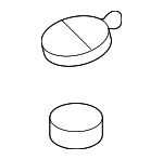 254403K000 - Cooling System: Reservoir Cap for Kia: Amanti, Forte, Forte Koup, Sedona, Sorento Image