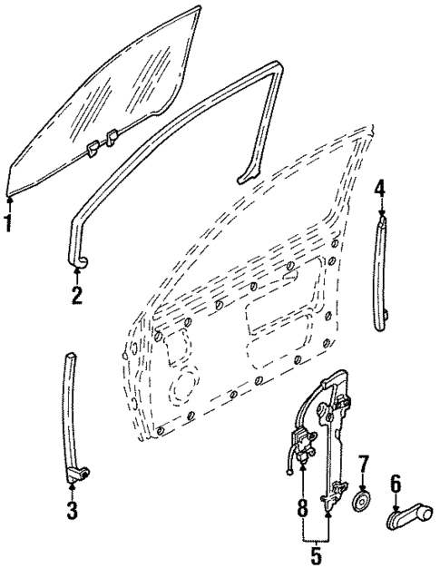 Front Door for 1989 Nissan D21 #1