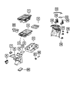 68409907AA - Interior Trim: Console Clip for Mopar Image