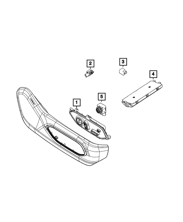 68518916AB - Electrical: Power Seat Switch for Mopar Image