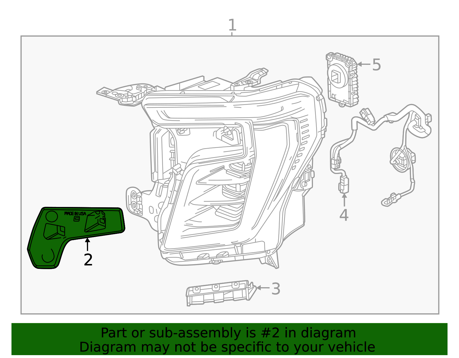 Headlamp Assembly Bracket 85736065 GM | GMPartsDirect.com