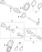 MA311213 - : Axle Bearings for Audi: e-tron Quattro, e-tron Sportback, Q8 e-tron, Q8 e-tron Sportback, SQ8 e-tron, SQ8 e-tron Sportback Image