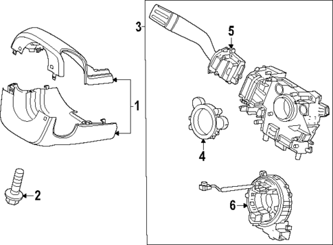 Shroud, Switches & Levers for 2024 Ford F-250 Super Duty #1