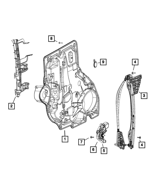 « 68249063AA – Doors, Door Mirrors and Related Parts : Vis, Côté Droit pour Mopar Image »