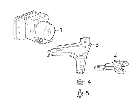 ABS Components for 2020 Acura MDX #0
