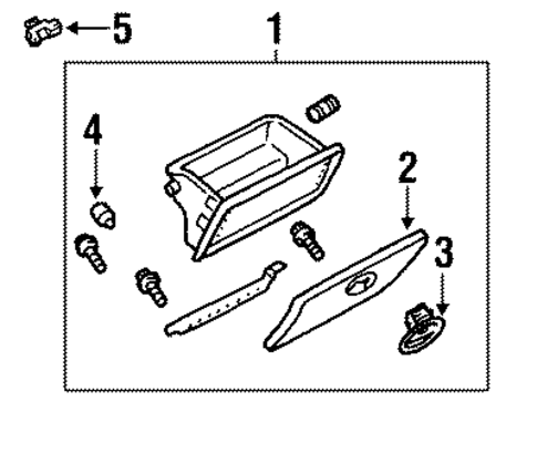 Glove Box for 2003 Ford Escort #0