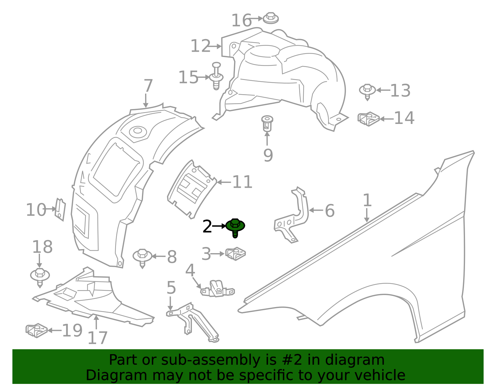 07-14-7-147-513 - Fender Bolt | BMWPartsDirect.com