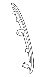 63147482457 - Body: Reflector for BMW: 740i, 740i xDrive, 745e xDrive, 750i xDrive, M760i xDrive Image