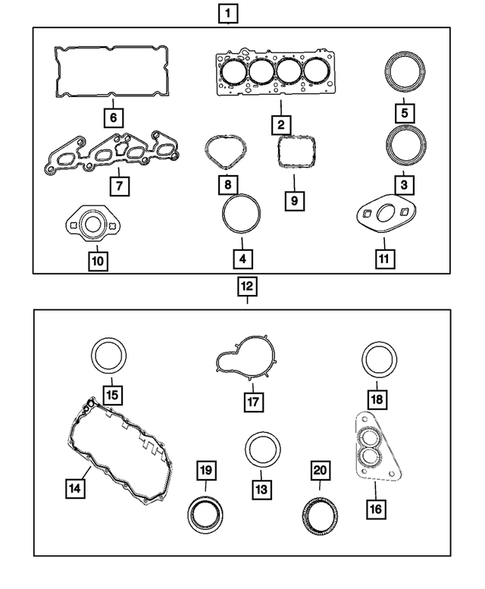 Engine Identification, Service Engines & Engine Service Kits for 2009 Chrysler PT Cruiser #0