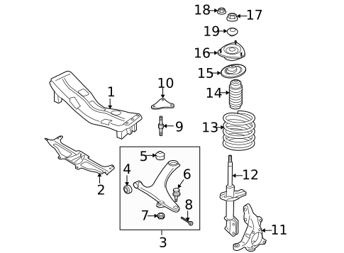 Suspension Components for 2006 Subaru Legacy #0