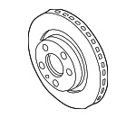 1J0615301P - Brakes: Disc Brake Rotor for Volkswagen Image