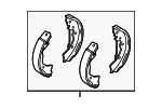 583051GA00 - : Brake Shoes for Hyundai: Accent Image