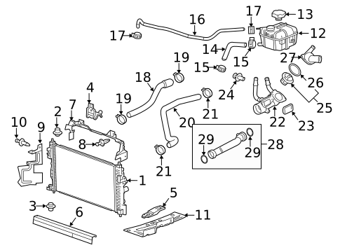 Radiator & Components for 2011 Buick LaCrosse #0