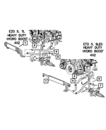 52122343AB - : Power Steering Pressure Hose for Dodge: Ram 3500 Image