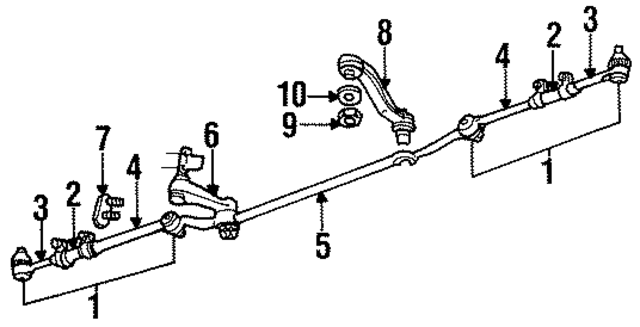52037570 - Steering: Steering Tie Rod Assembly for Mopar Image
