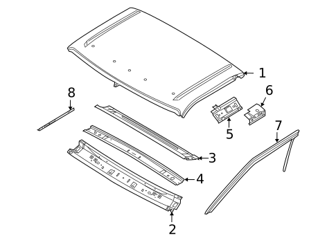 Roof & Components for 2010 Ford F-250 Super Duty #2