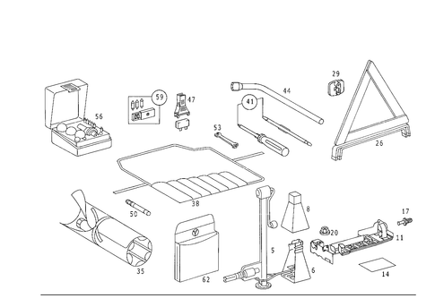 Tools and Accessories for 1999 Mercedes-Benz C280 #0