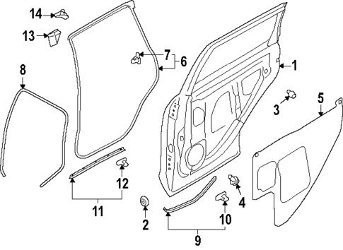 Door & Components for 2025 Subaru Forester #1