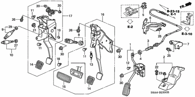 Pedal for 2003 Honda CR-V #0
