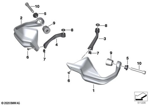 Motorcycle Trim Section, Windshield for 2022 BMW-Motorrad R 1250 GS Adventure #7
