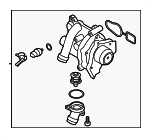 6H121026ED - Cooling System: Water Pump Assembly for Audi: A3, A3 Quattro, A4, A4 Quattro, A5, A5 Quattro, A6, A6 Quattro, allroad, Q3, Q3 Quattro, Q5, TT, TT Quattro, TTS Quattro Image