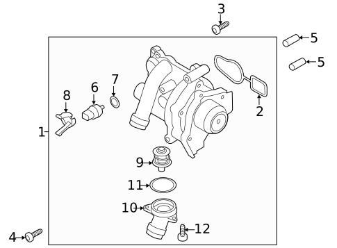 Water Pump & Related Components for 2013 Audi allroad #0