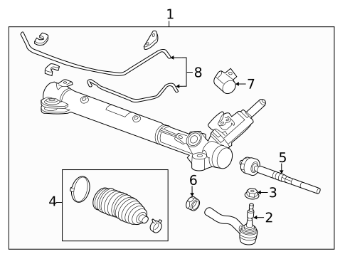 Steering Gear & Linkage for 2012 Cadillac CTS #5