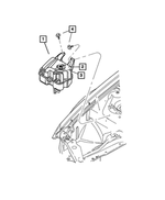 4596444AA - Cooling: Coolant Recovery Bottle Cap for Mopar Image