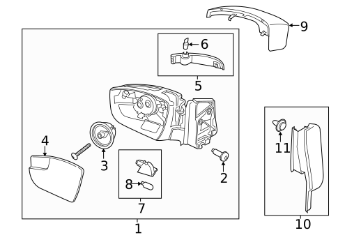 Mirrors for 2016 Ford Escape #1