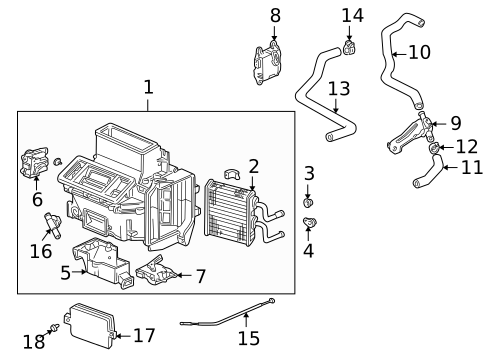 Heater Components for 2003 Acura CL #0
