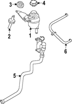 NL3Z8D031A - : Reservoir Hose for Ford Image