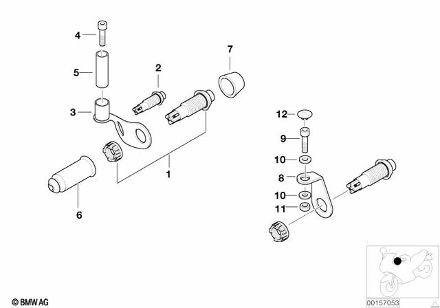 7129903415 - : Isa Screw - M8X45-A2-70 for BMW-Motorrad Image
