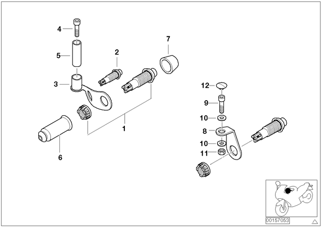 61362317591 - : Bracket Left for BMW-Motorrad Image