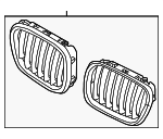 51137307599 - : Grille for BMW: X6 Image