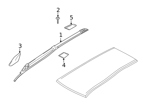 Exterior Trim - Roof for 2005 Ford Freestyle #0