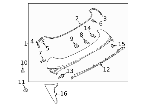 Rear Spoiler for 2018 Mazda CX-5 #0