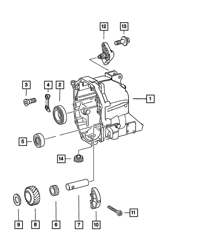 5159137AA - NSG370; 6-Speed; Manual Transmission: Transmission Housing for Mopar Image