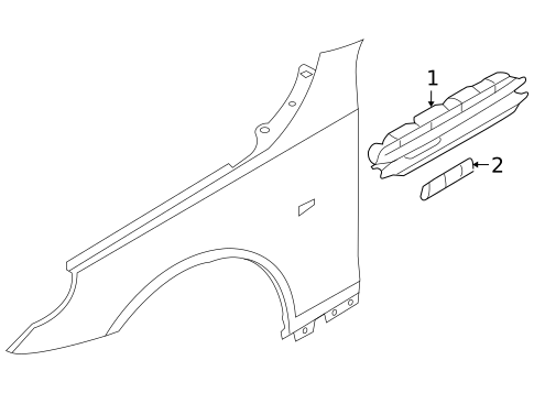 Exterior Trim - Fender for 2008 BMW M5 #0