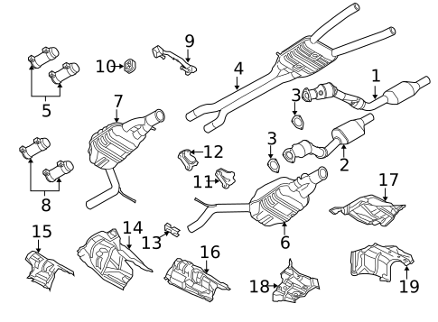 Exhaust Components for 2005 Audi S4 #1