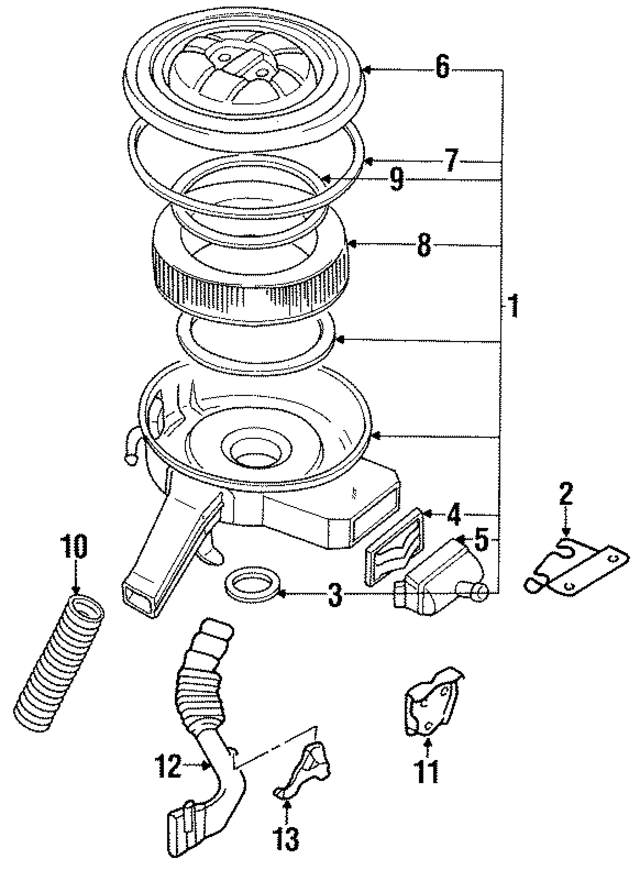 1652369A06 - : Air Cleaner Assembly Lower Insulator for Nissan Image