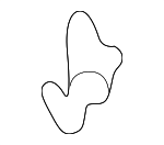 8D5867283 - Body: Windshield Pillar Trim Clip for Audi Image