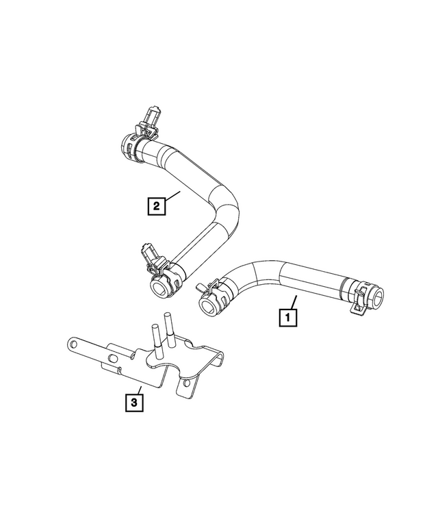 68592606AA - Exhaust: Pressure Front Tube for Mopar Image image